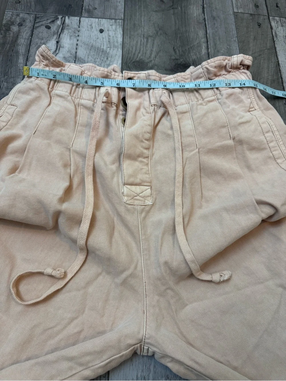 Free People Margate Pleated High Rise Paperbag Relaxed Trouser Pants Medium